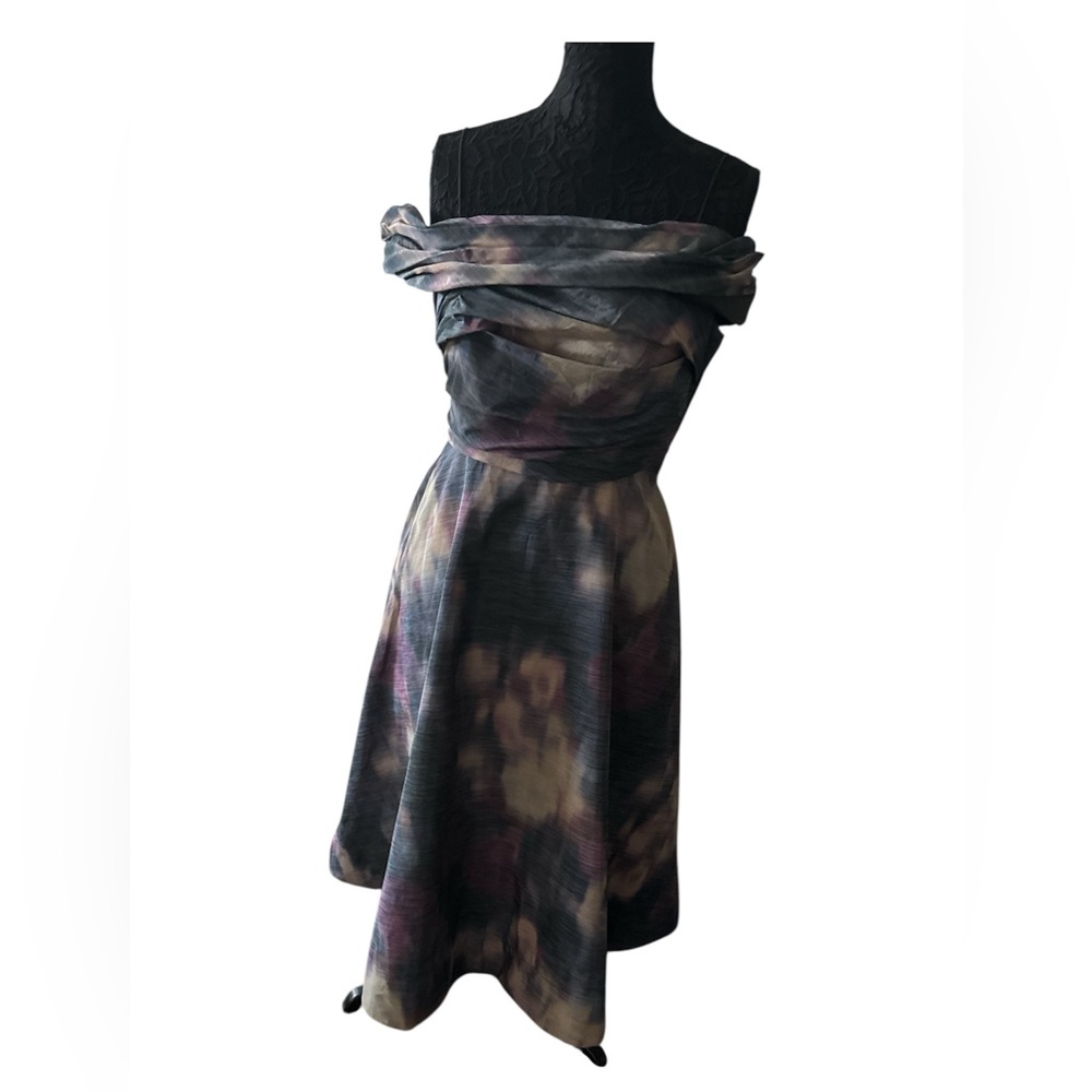 Engaro Elegant Multicolor Off-Shoulder Dress NWOT